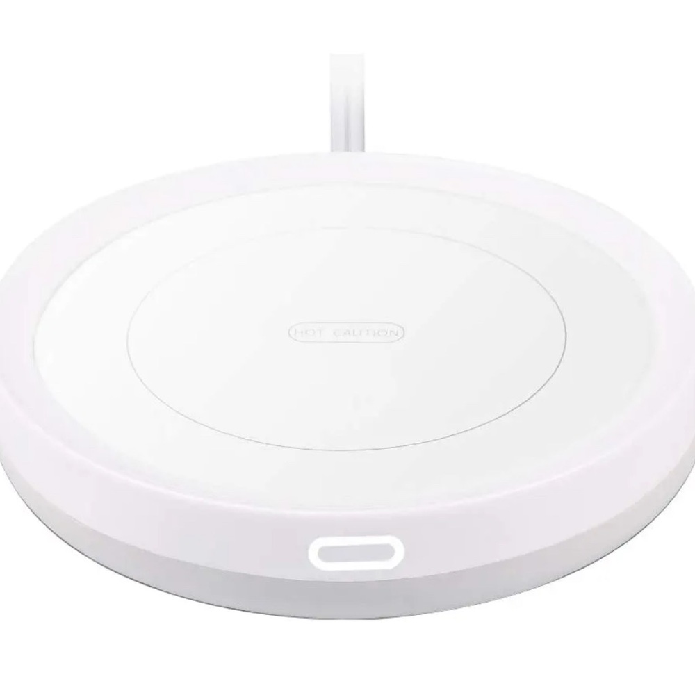 Electric auto on/off cup/candle warmer heating plate 5” white